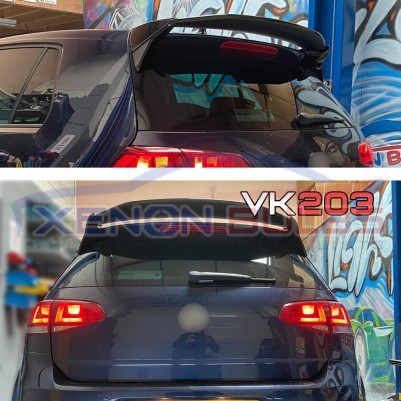RACING PPV400 STYLE GLOSS BLACK REAR ROOF SPOILER for VW GOLF 7 & 7.5 STANDARD (2013-2018)